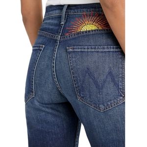 Mother Tomcat High Waist Ankle Straight Leg Jeans
